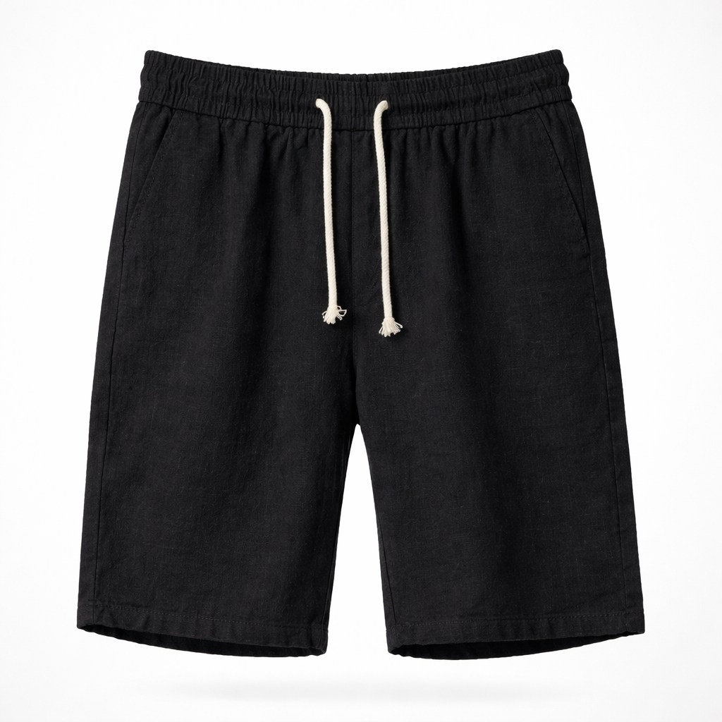 Angus | Relaxed Drawstring Summer Linen Shorts