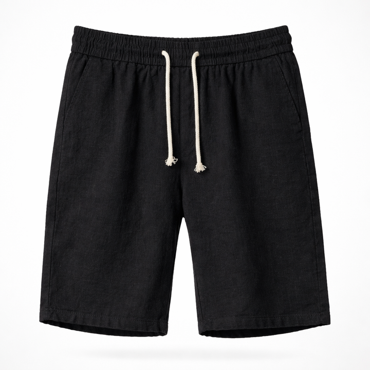 Angus | Relaxed Drawstring Summer Linen Shorts