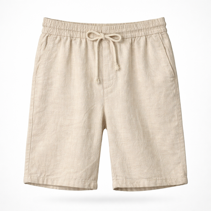 Angus | Relaxed Drawstring Summer Linen Shorts