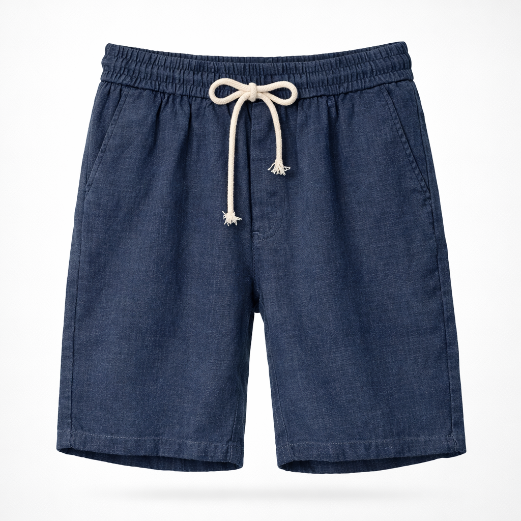 Angus | Relaxed Drawstring Summer Linen Shorts