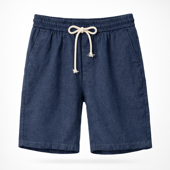 Angus | Relaxed Drawstring Summer Linen Shorts