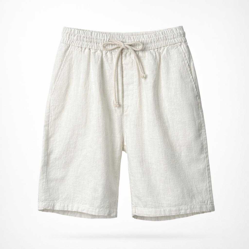 Angus | Relaxed Drawstring Summer Linen Shorts
