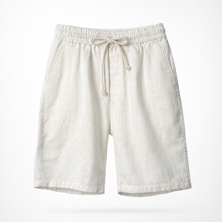Angus | Relaxed Drawstring Summer Linen Shorts