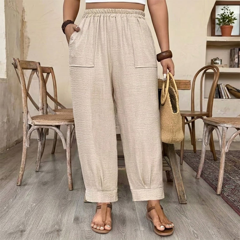 Chloe | Stylish High Waisted Wide Leg Linen Pants