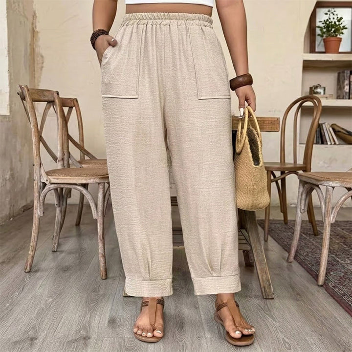 Chloe | Stylish High Waisted Wide Leg Linen Pants