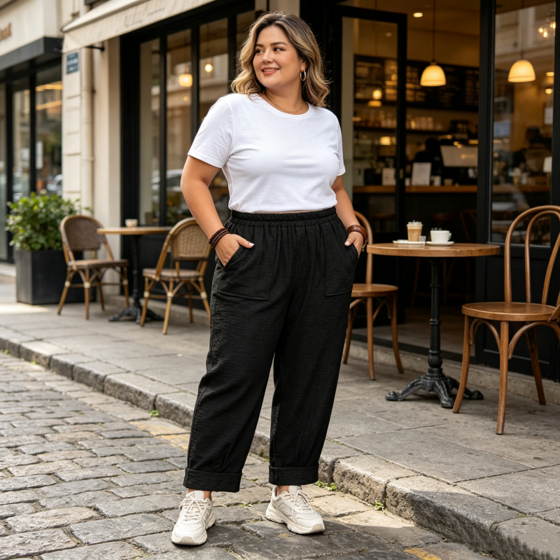Chloe | Stylish High Waisted Wide Leg Linen Pants