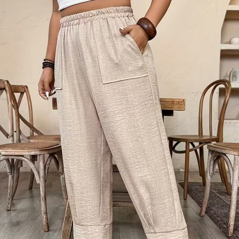 Chloe | Stylish High Waisted Wide Leg Linen Pants