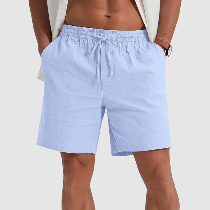 Eli | Classic Relaxed Fit Drawstring Linen Shorts