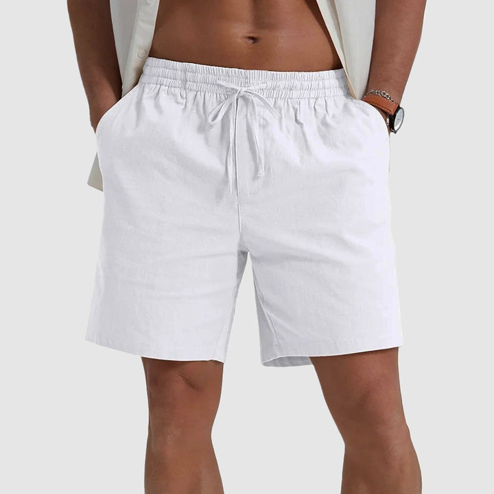 Eli | Classic Relaxed Fit Drawstring Linen Shorts