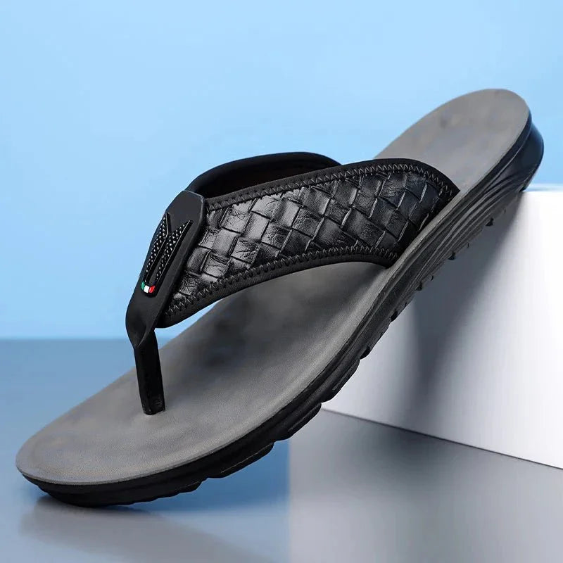 Finn | Woven Strap Slip-On Mens Slides