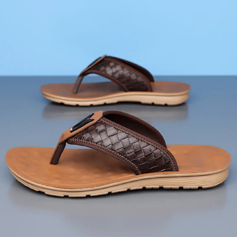 Finn | Woven Strap Slip-On Mens Slides