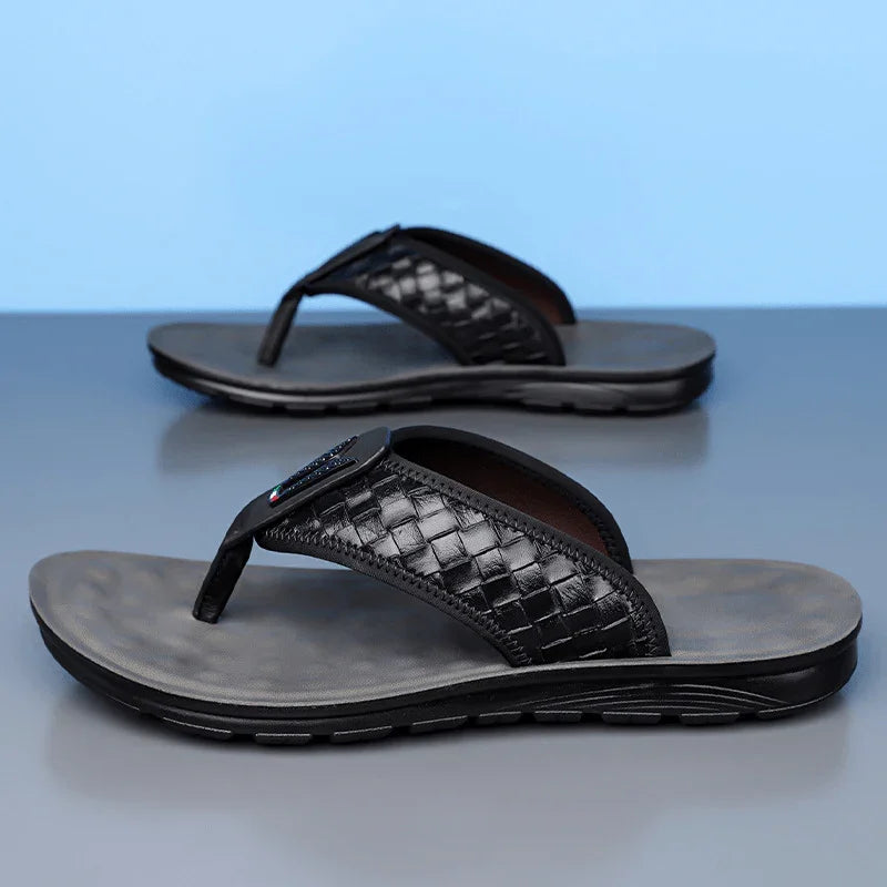 Finn | Woven Strap Slip-On Mens Slides