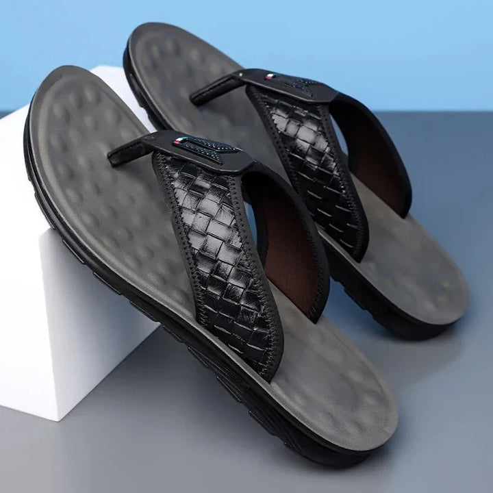 Finn | Woven Strap Slip-On Mens Slides