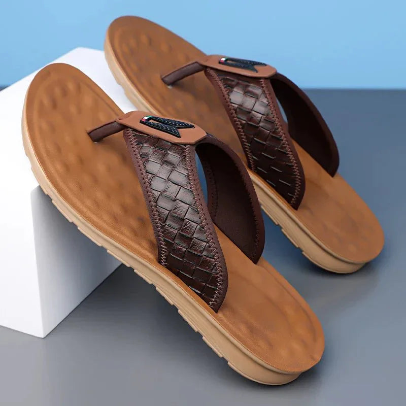 Finn | Woven Strap Slip-On Mens Slides