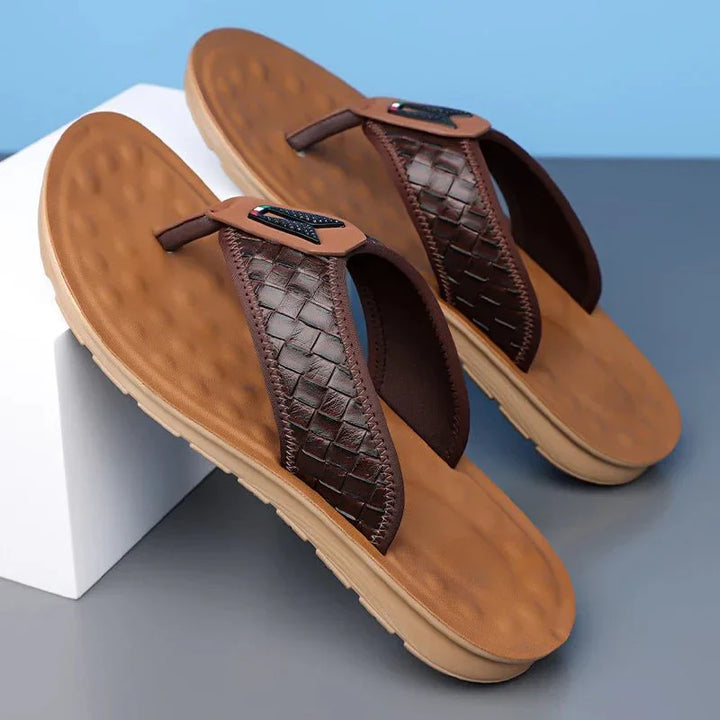 Finn | Woven Strap Slip-On Mens Slides