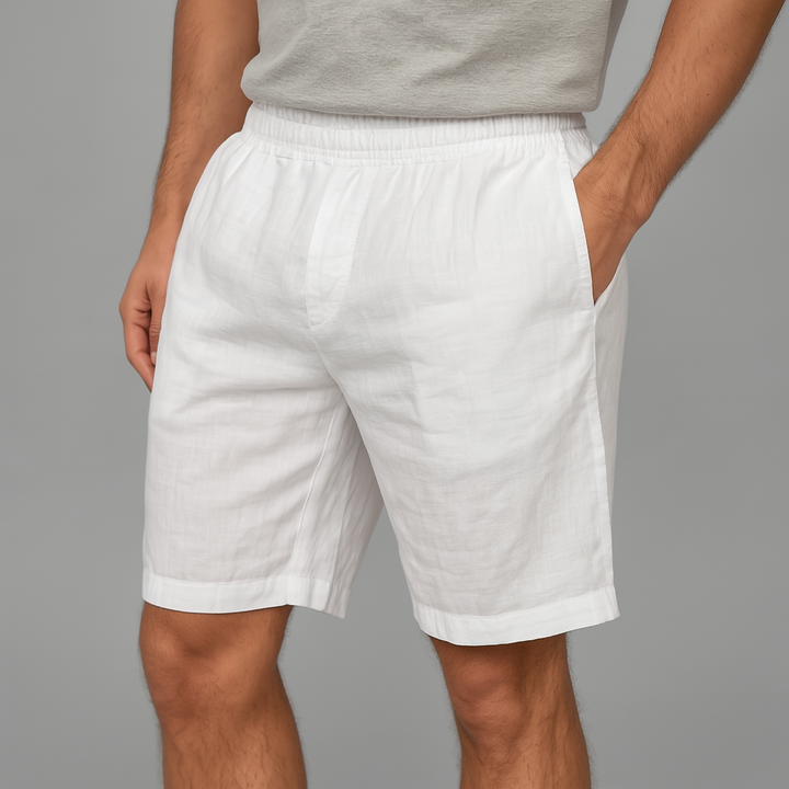 Gabriel | Relaxed Fit Drawstring Linen Shorts