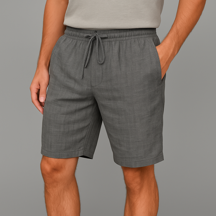 Gabriel | Relaxed Fit Drawstring Linen Shorts