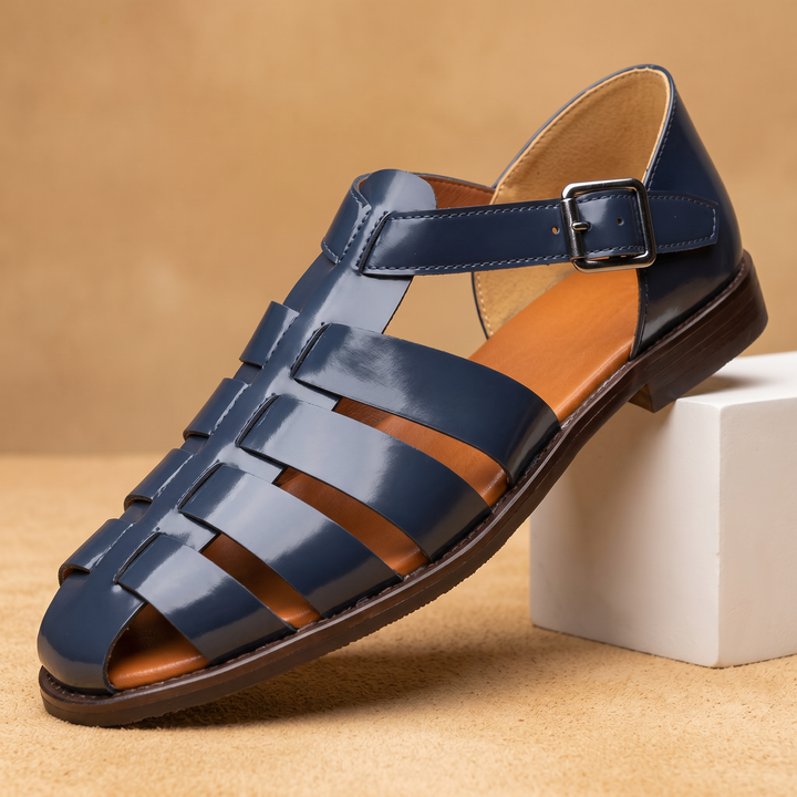 Isaiah | Closed Toe Fisherman Flat Sandals