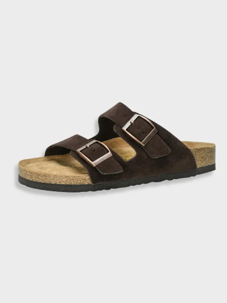Isaiah | Timeless Double Buckle Mens Slides