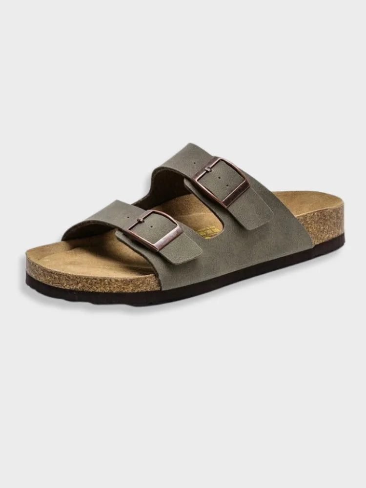 Isaiah | Timeless Double Buckle Mens Slides