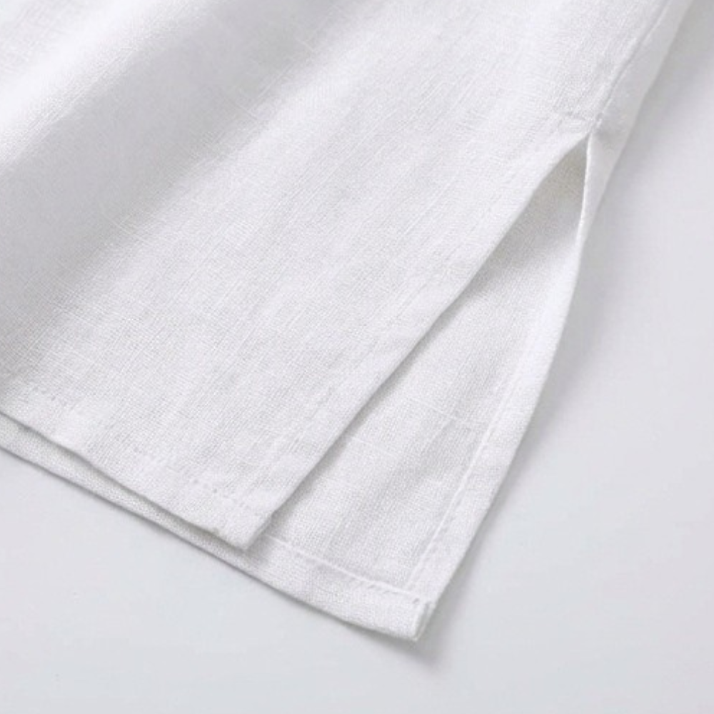 Ivy | Classic Relaxed Maxi Linen Dress with Pockets