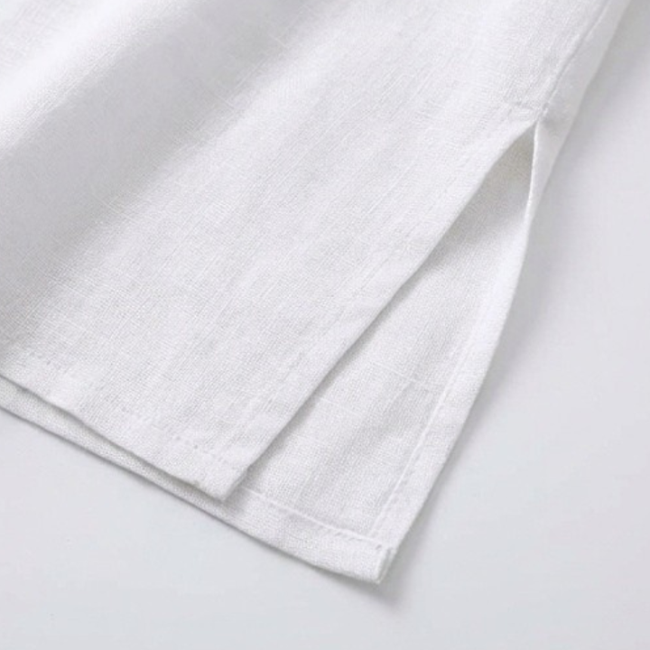 Ivy | Classic Relaxed Maxi Linen Dress with Pockets