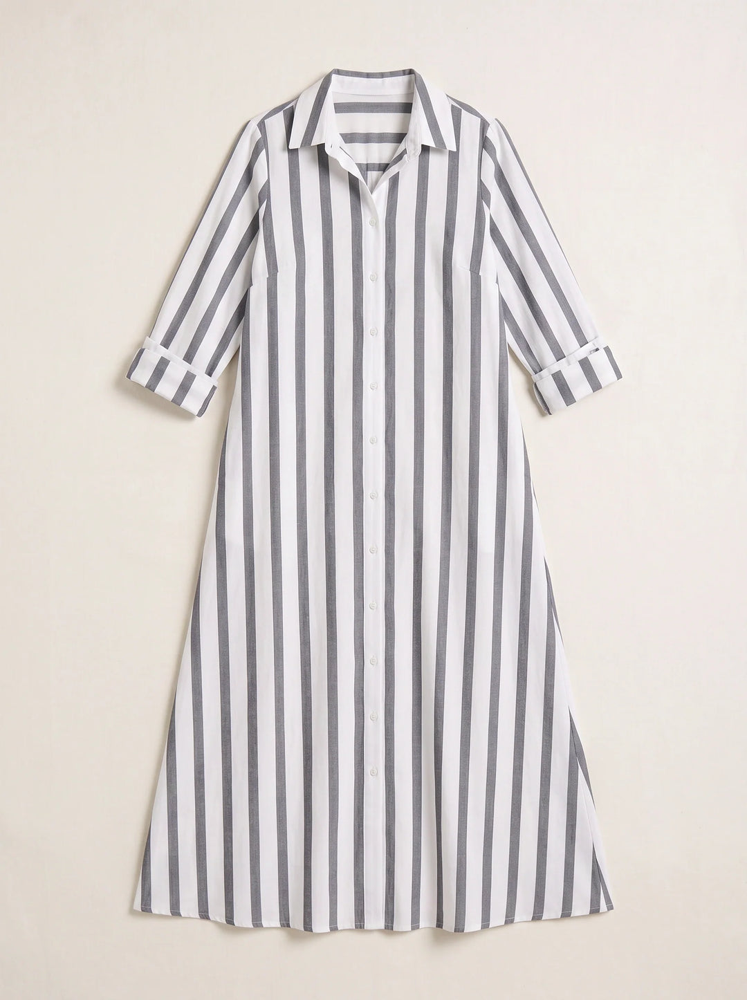 Ivy | Graceful Striped Button-Through Maxi Summer Dresses