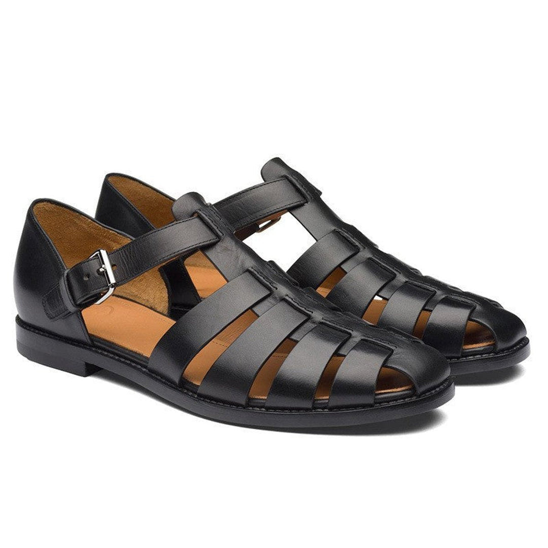Lainey | Fisherman Flat Sandals with Adjustable Buckle