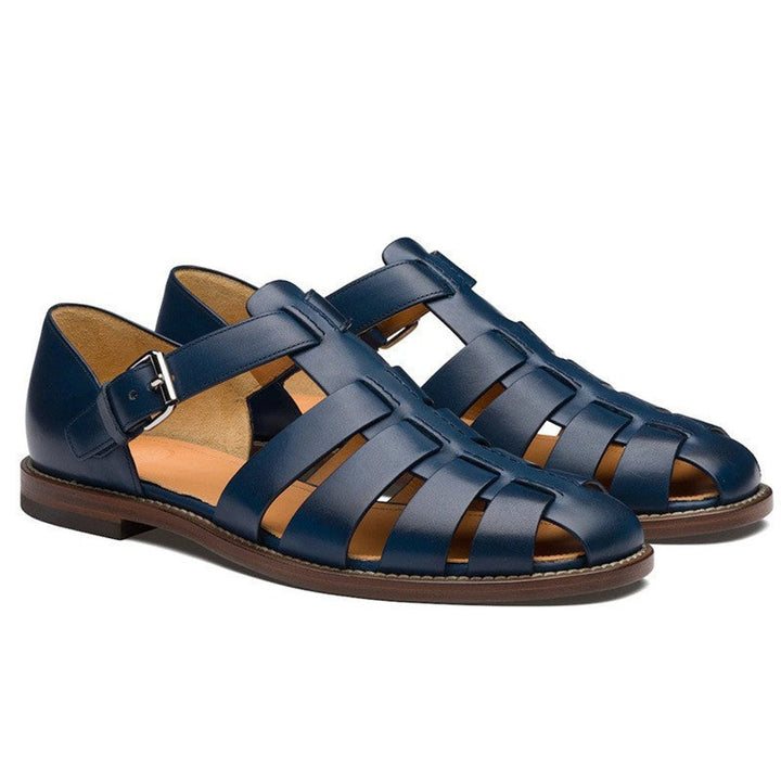 Lainey | Fisherman Flat Sandals with Adjustable Buckle