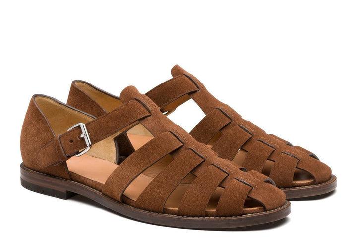 Lainey | Fisherman Flat Sandals with Adjustable Buckle
