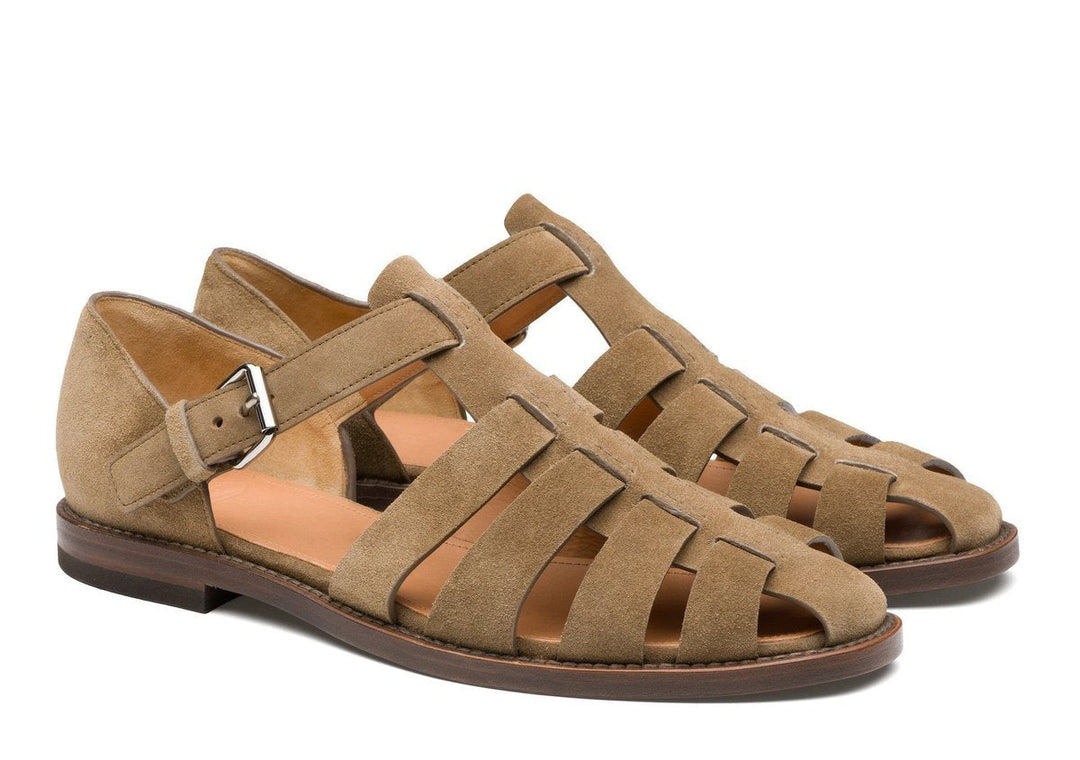 Lainey | Fisherman Flat Sandals with Adjustable Buckle
