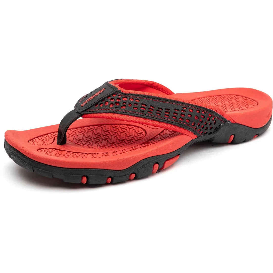 Lincoln | Perforated Mens Slides Thong Sandals