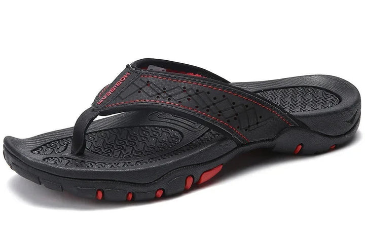 Lincoln | Perforated Mens Slides Thong Sandals