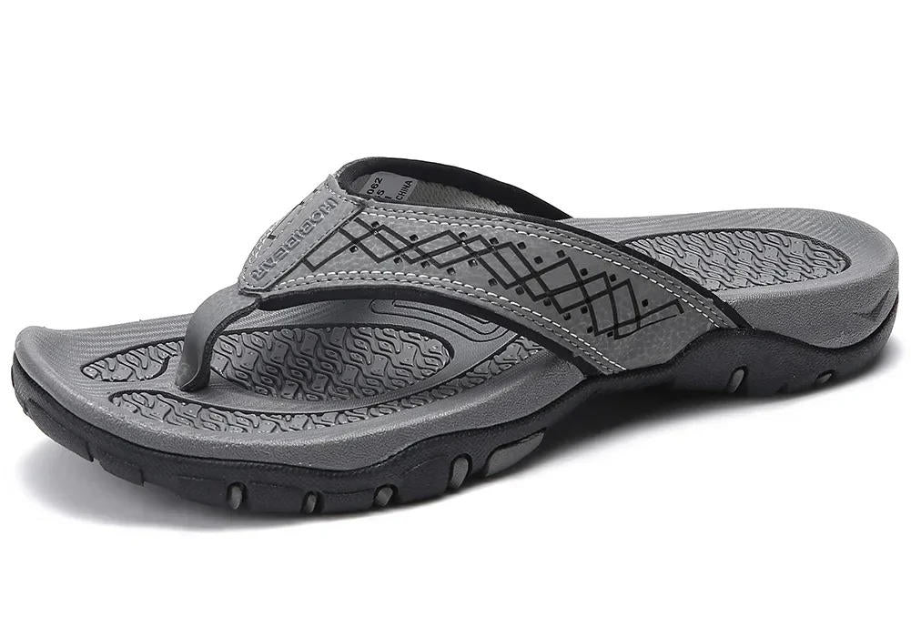 Lincoln | Perforated Mens Slides Thong Sandals
