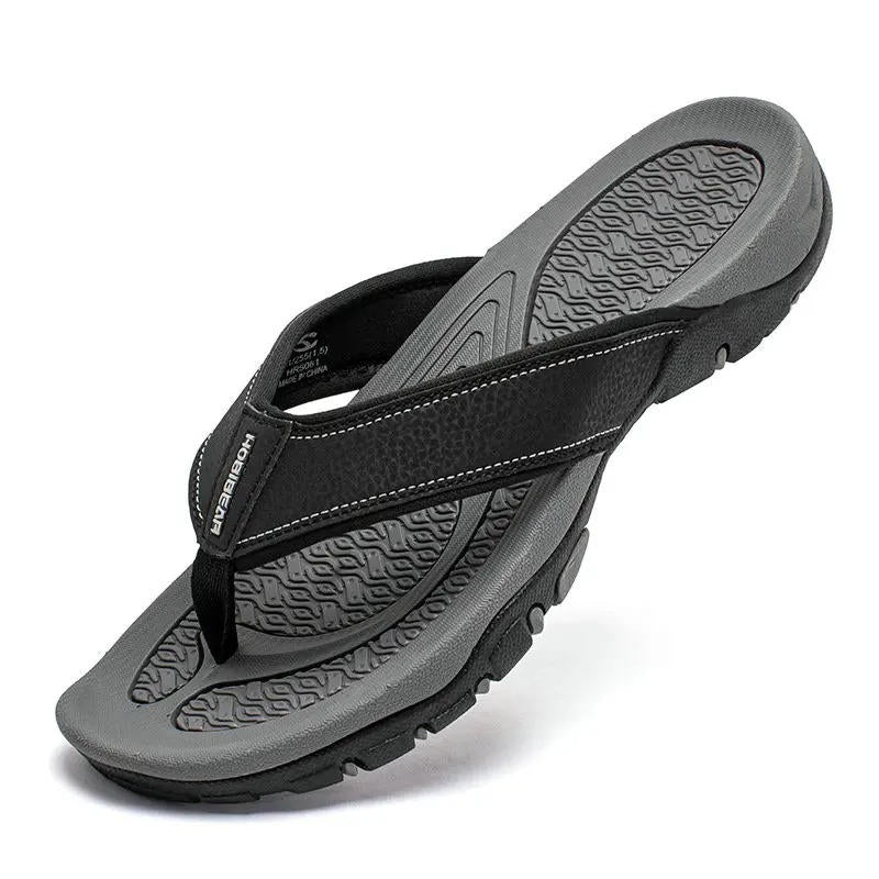 Lincoln | Perforated Mens Slides Thong Sandals