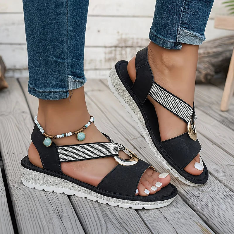 Maeve | Classic Crossover Slingback Flat Sandals