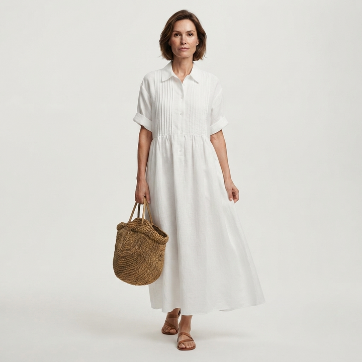 Matilda | Chic Pintuck Maxi Summer Dresses