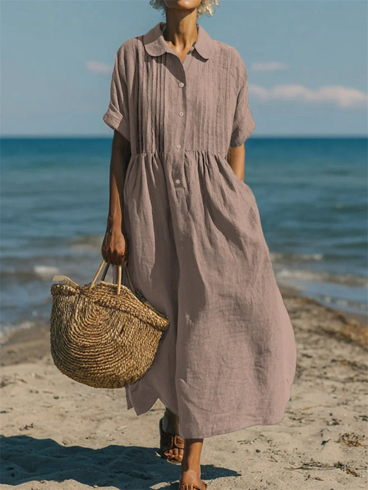 Matilda | Chic Pintuck Maxi Summer Dresses