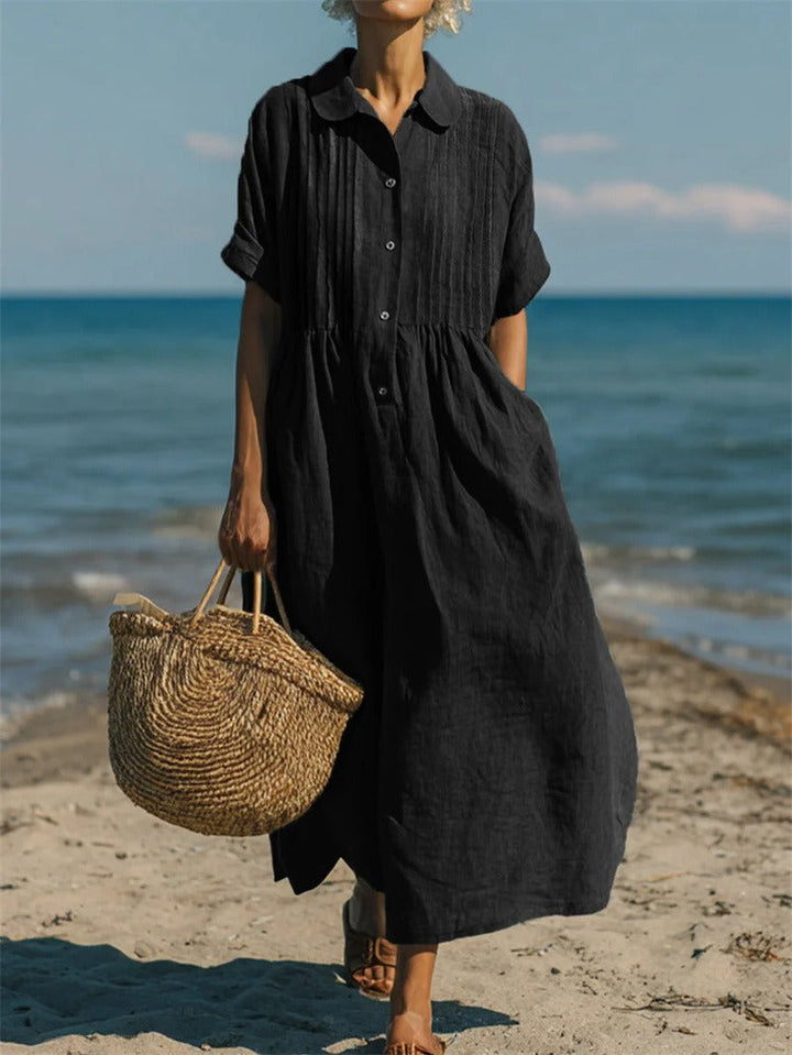 Matilda | Chic Pintuck Maxi Summer Dresses