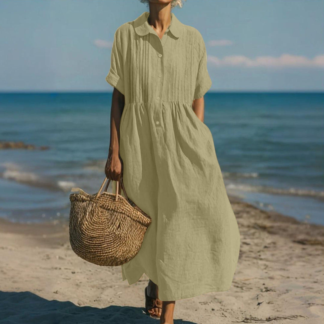 Matilda | Chic Pintuck Maxi Summer Dresses