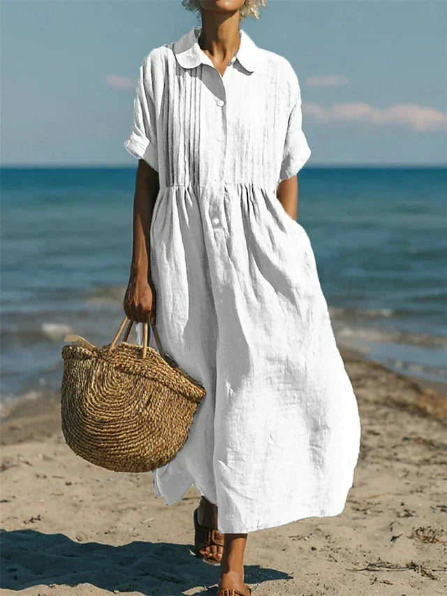 Matilda | Chic Pintuck Maxi Summer Dresses