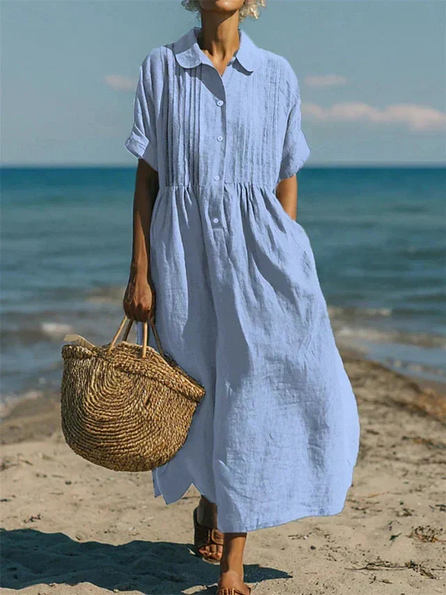 Matilda | Chic Pintuck Maxi Summer Dresses