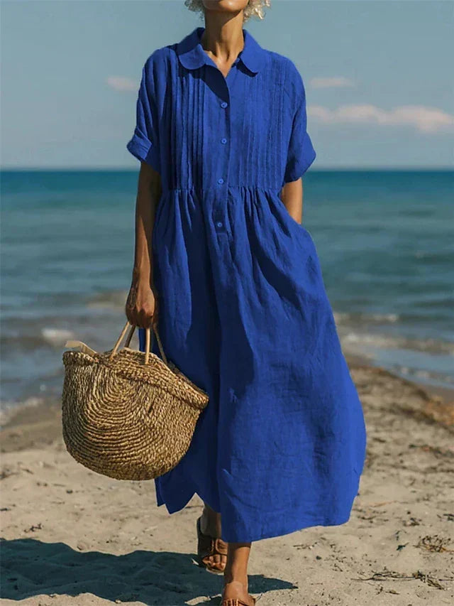 Matilda | Chic Pintuck Maxi Summer Dresses