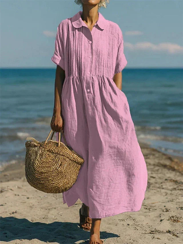 Matilda | Chic Pintuck Maxi Summer Dresses