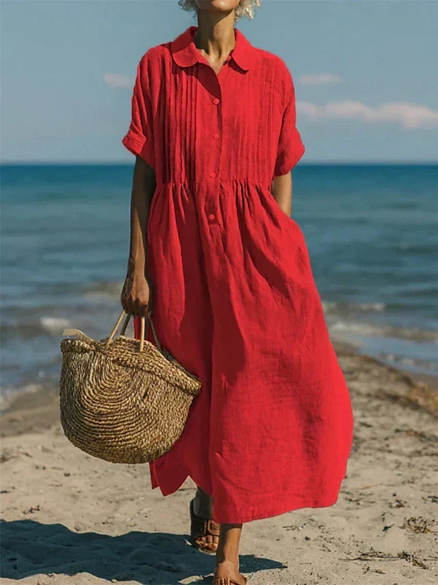 Matilda | Chic Pintuck Maxi Summer Dresses