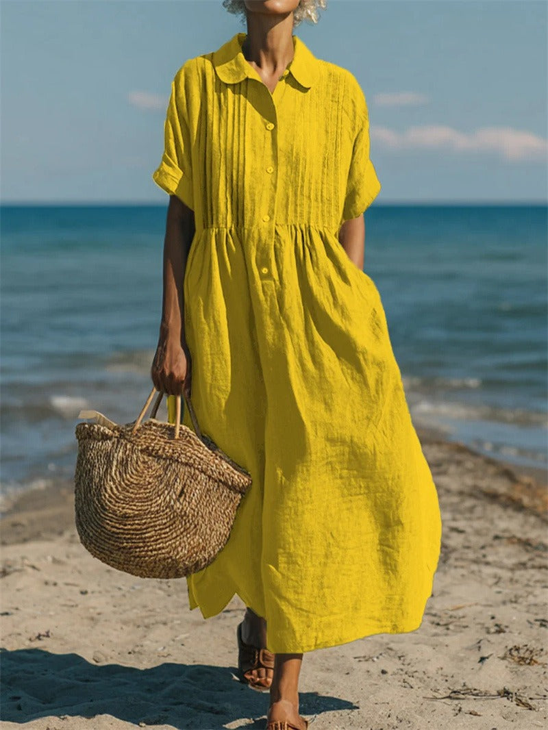 Matilda | Chic Pintuck Maxi Summer Dresses