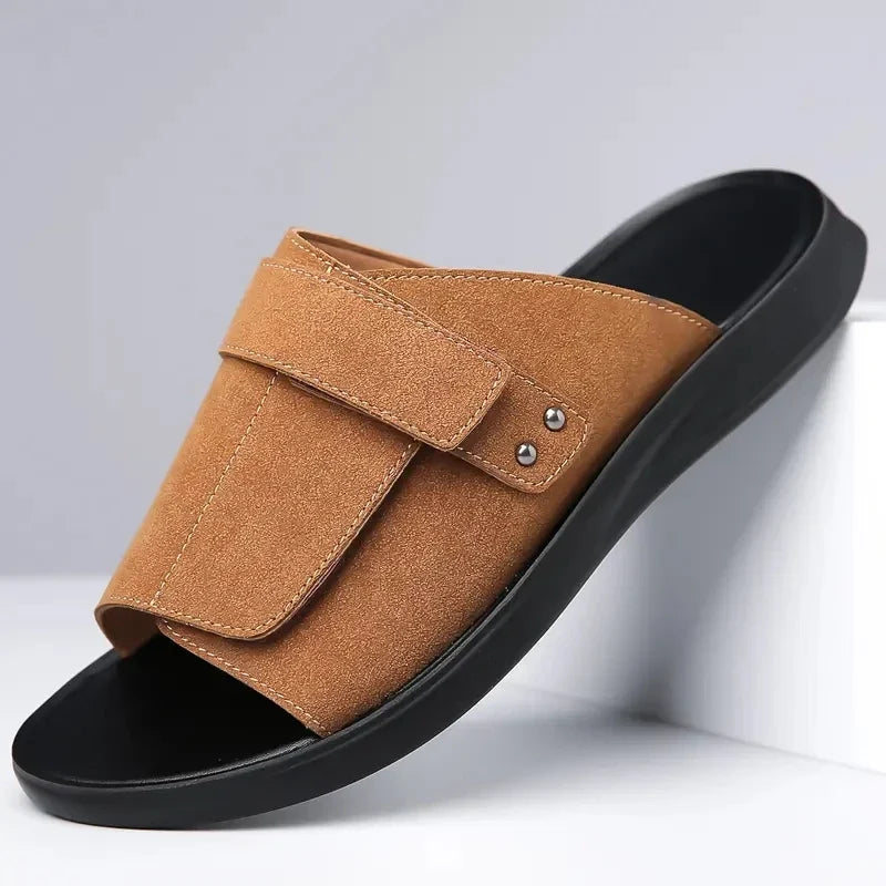 Max | Textured Open Toe Mens Slides