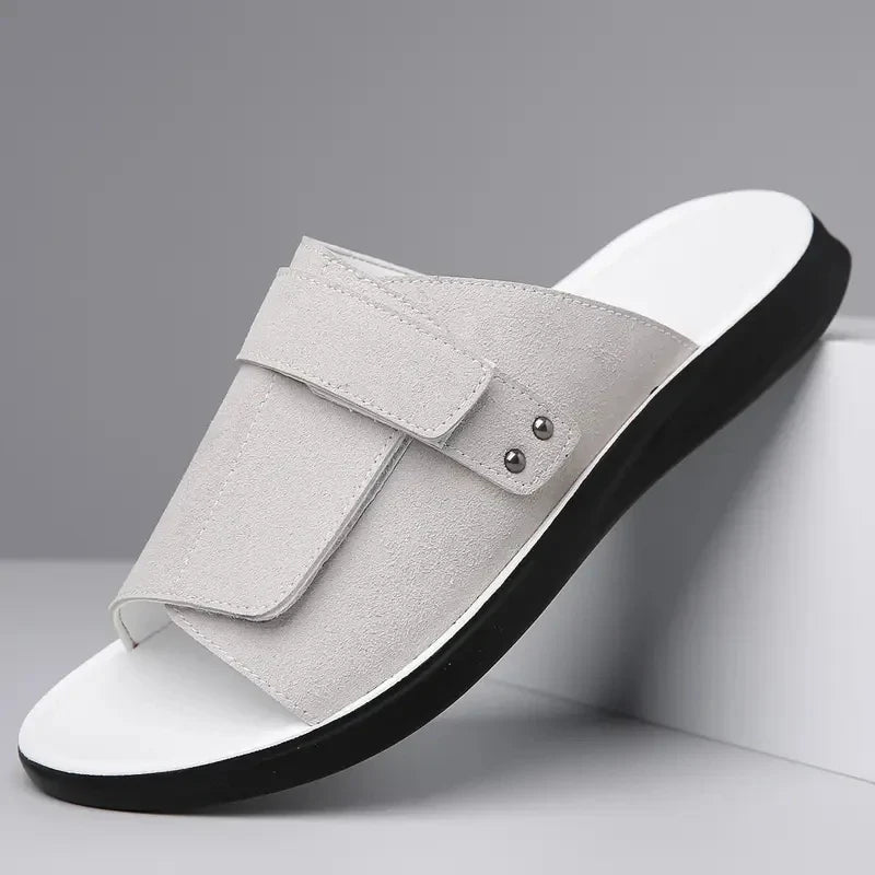 Max | Textured Open Toe Mens Slides