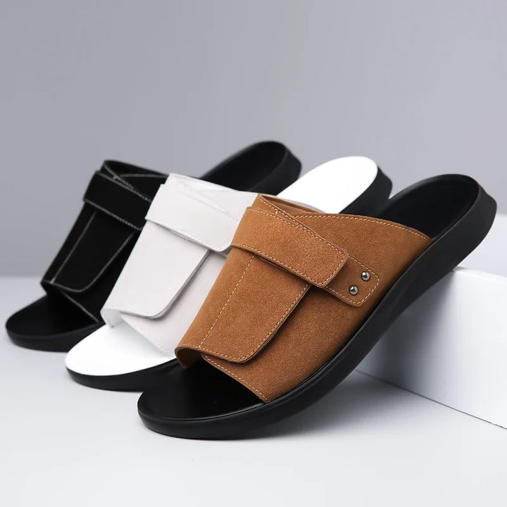 Max | Textured Open Toe Mens Slides