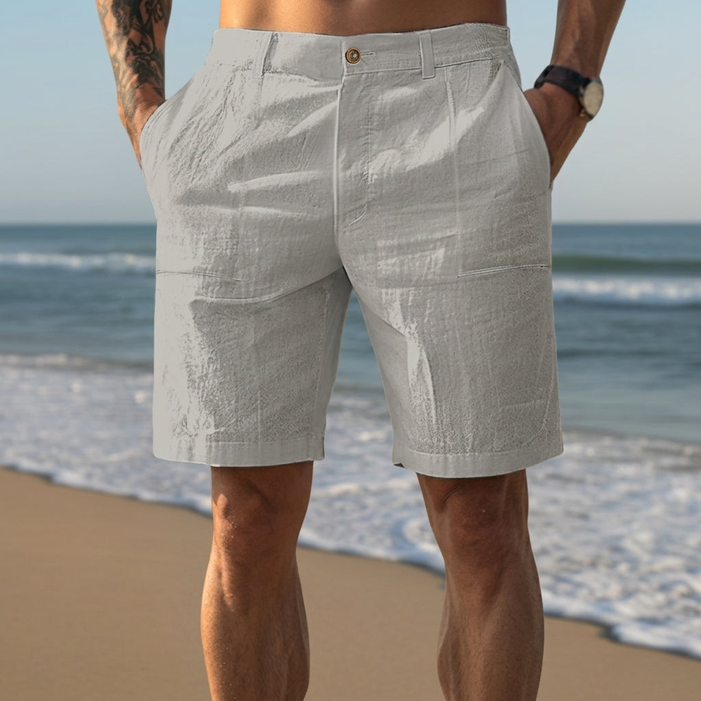 Remy | Relaxed Fit Summer Bermuda Linen Shorts